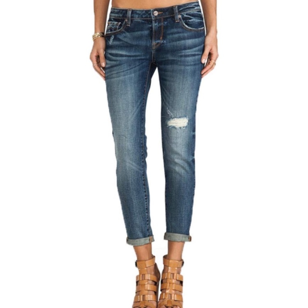 D-ID Florence Ankle Skinny Distressed Denim Jeans